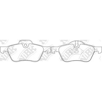 Колодки тормозные дисковые передний <b>NiBK PN0186</b>