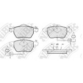 Колодки тормозные дисковые передний для AUDI 200 / CHEVROLET ASTRA, VECTRA / MITSUBISHI COLT / OPEL ASTRA, CALIBRA, VECTRA, ZAFIRA / SAAB 9-3, 9-5, 900 / VOLVO C70, S70, V70, XC70 CROSS COUNTRY <b>NiBK PN0188W</b>