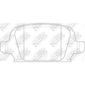 Колодки тормозные дисковые задний для OPEL CORSA(F08,F68), TIGRA TwinTop <b>NiBK PN0192</b>
