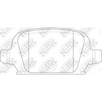 Колодки тормозные дисковые задний для OPEL CORSA(F08,F68), TIGRA TwinTop <b>NiBK PN0192</b>