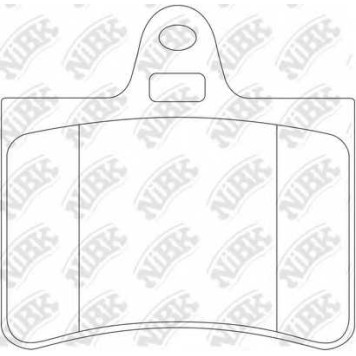 Колодки тормозные дисковые задний для CITROEN C5(DC#,DE#,RC#,RE#) <b>NiBK PN0193</b>