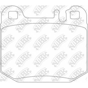 Колодки тормозные дисковые задний для MERCEDES M(W163) <b>NiBK PN0203</b>
