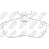 Колодки тормозные дисковые передний для CITROEN C2(JM#), C3(FC#,HB#) <b>NiBK PN0206</b>