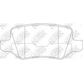 Колодки тормозные дисковые задний для MERCEDES A(W168,W169), B(W245), VANEO(414) <b>NiBK PN0214</b>