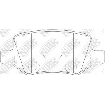 Колодки тормозные дисковые задний для MERCEDES A(W168,W169), B(W245), VANEO(414) <b>NiBK PN0214</b>