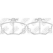 Колодки тормозные дисковые передний <b>NiBK PN0235</b>
