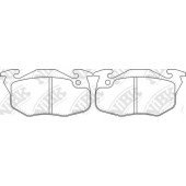 Колодки тормозные дисковые передний для CITROEN AX, C15, SAXO, ZX / PEUGEOT 106, 205, 305, 306, 309, 405 / RENAULT 11, 18, 19, 20, 21, 5, 9, CLIO, FUEGO, RAPID, SUPER 5 <b>NiBK PN0240</b>
