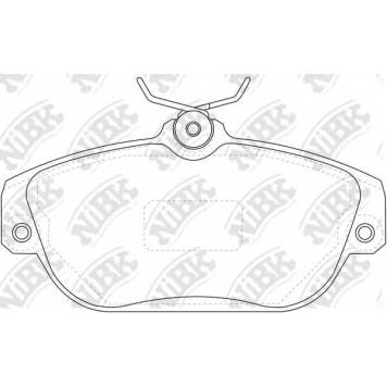 Колодки тормозные дисковые передний <b>NiBK PN0272</b>