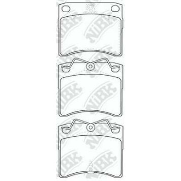 Колодки тормозные дисковые передний <b>NiBK PN0278</b>