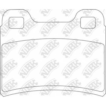 Колодки тормозные дисковые задний <b>NiBK PN0294</b>