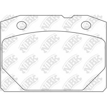 Колодки тормозные дисковые передний <b>NiBK PN0298</b>