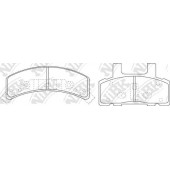 Колодки тормозные дисковые передний для CHEVROLET ASTRO, C1500, C2500, SUBURBAN, TAHOE(GMT400) <b>NiBK PN0308</b>