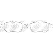 Колодки тормозные дисковые передний для CHEVROLET VECTRA / FIAT CROMA(194) / OPEL SIGNUM, VECTRA / SAAB 9-3(YS3D,YS3F), 9-3X <b>NiBK PN0325</b>