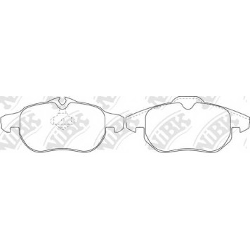 Колодки тормозные дисковые передний для CHEVROLET VECTRA / FIAT CROMA(194) / OPEL SIGNUM, VECTRA / SAAB 9-3(YS3D,YS3F), 9-3X <b>NiBK PN0325</b>
