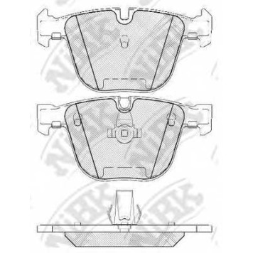 Колодки тормозные дисковые задний <b>NiBK PN0326W</b>
