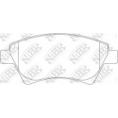 Колодки тормозные дисковые передний для RENAULT GRAND, KANGOO Express, KANGOO, MEGANE, SCENIC <b>NiBK PN0350</b>
