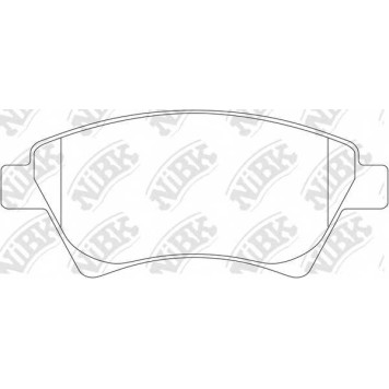 Колодки тормозные дисковые передний для RENAULT GRAND, KANGOO Express, KANGOO, MEGANE, SCENIC <b>NiBK PN0350</b>