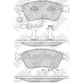 Колодки тормозные дисковые передний для AUDI A6(4F2,4F5,C6), A8(4E#) / VW PHAETON(3D#) <b>NiBK PN0351W</b>