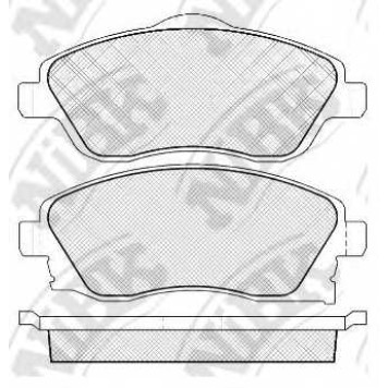 Колодки тормозные дисковые передний для OPEL COMBO, CORSA(F08,F68,W5L), MERIVA, TIGRA TwinTop <b>NiBK PN0361</b>