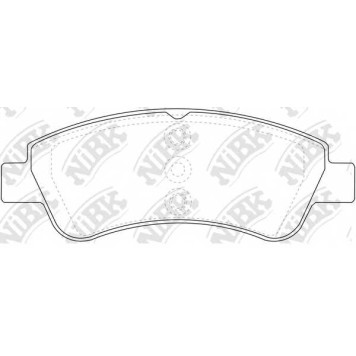 Колодки тормозные дисковые передний <b>NiBK PN0364</b>