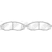 Колодки тормозные дисковые передний для NISSAN PATHFINDER(R50), PICKUP(D22) <b>NiBK PN0372</b>