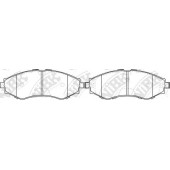 Колодки тормозные дисковые передний для CHEVROLET ASTRA, EPICA, EVANDA, LACETTI, NUBIRA, OPTRA, REZZO, VECTRA, ZAFIRA / DAEWOO EVANDA, GENTRA, LACETTI, LANOS, LEGANZA, MAGNUS, NUBIRA, REZZO, TOSCA / HYUNDAI TRAJET <b>NiBK PN0374</b>