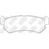 Колодки тормозные дисковые задний для CHEVROLET AVEO(T250,T255), LACETTI(J200), NUBIRA, OPTRA(1J#) / DAEWOO LACETTI(J200,KLAN), NUBIRA(KLAJ,KLAN) <b>NiBK PN0376</b>
