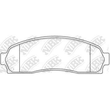 Колодки тормозные дисковые передний <b>NiBK PN0378</b>