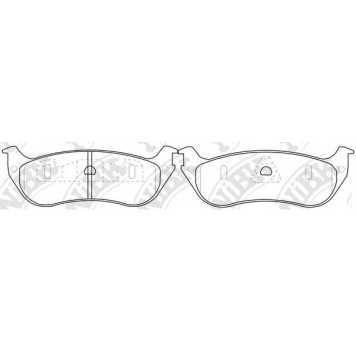 Колодки тормозные дисковые задний <b>NiBK PN0379</b>