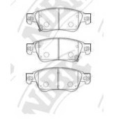 Колодки тормозные дисковые передний для INFINITI EX, G <b>NiBK PN0388</b>