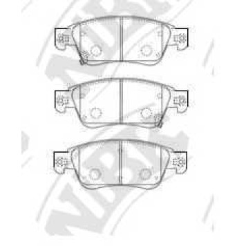 Колодки тормозные дисковые передний для INFINITI EX, G <b>NiBK PN0388</b>