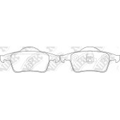 Колодки тормозные дисковые задний для VOLVO S60, S70(LS), S80(TS,XY), V70(LV,SW), XC70 CROSS COUNTRY <b>NiBK PN0405</b>