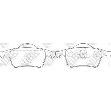 Колодки тормозные дисковые задний для VOLVO S60, S70(LS), S80(TS,XY), V70(LV,SW), XC70 CROSS COUNTRY <b>NiBK PN0405</b>