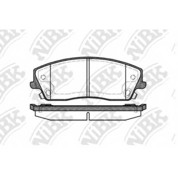 Колодки тормозные дисковые передний для CHRYSLER 300(LX) <b>NiBK PN0423</b>