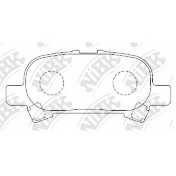 Колодки тормозные дисковые задний для TOYOTA AVALON(GSX3#,MCX2#) <b>NiBK PN0427</b>