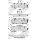 Колодки тормозные дисковые задний для JEEP COMMANDER(XK), GRAND CHEROKEE(WH,WK) <b>NiBK PN0429</b>