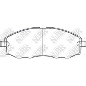 Колодки тормозные дисковые передний для HYUNDAI H-1, PORTER <b>NiBK PN0434</b>