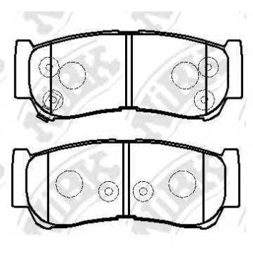 Колодки тормозные дисковые задний <b>NiBK PN0447</b>