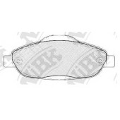 Колодки тормозные дисковые передний для PEUGEOT 3008, 308(4A#,4C#) <b>NiBK PN0450</b>