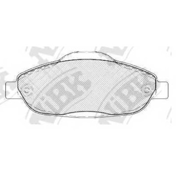 Колодки тормозные дисковые передний для PEUGEOT 3008, 308(4A#,4C#) <b>NiBK PN0450</b>