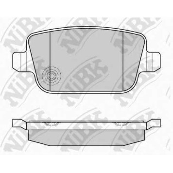Колодки тормозные дисковые задний для FORD FOCUS, GALAXY, KUGA, MONDEO, S-MAX / LAND ROVER FREELANDER / VOLVO S80, V70, XC70 CROSS COUNTRY, XC70 <b>NiBK PN0461</b>