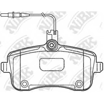 Колодки тормозные дисковые передний для PEUGEOT 407(6C#,6D#,6E#) <b>NiBK PN0469W</b>