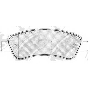 Колодки тормозные дисковые задний для CITROEN JUMPER / FIAT DUCATO(250,290) / PEUGEOT BOXER <b>NiBK PN0475</b>