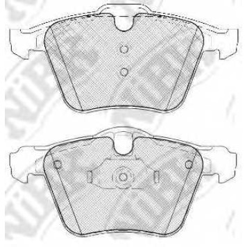Колодки тормозные дисковые передний для FORD GALAXY(WA6), S-MAX(WA6) / VOLVO S60, S80(AS), V60, V70(BW,SW), XC70 CROSS COUNTRY, XC70 <b>NiBK PN0483</b>