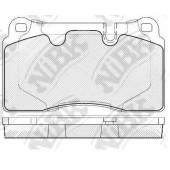 Колодки тормозные дисковые передний для LAND ROVER RANGE ROVER(LM,LS) / VW TOUAREG(7L6,7L7,7LA,7P5) <b>NiBK PN0486</b>