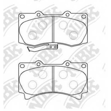 Колодки тормозные дисковые передний для HUMMER HUMMER H3 <b>NiBK PN0498</b>