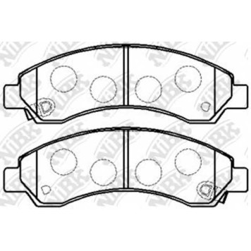 Колодки тормозные дисковые передний <b>NiBK PN0502</b>