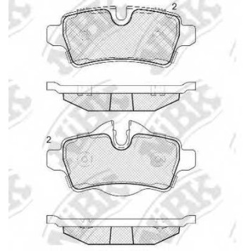Колодки тормозные дисковые задний <b>NiBK PN0509</b>