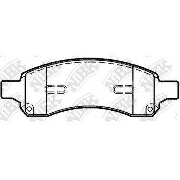 Колодки тормозные дисковые передний <b>NiBK PN0517</b>