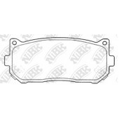 Колодки тормозные дисковые задний для KIA CARENS(FC,FJ), CLARUS(GC,K9A), SEPHIA(FA,FB), SHUMA(FB) <b>NiBK PN0528</b>